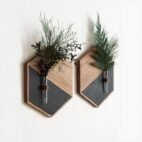 2 Pcs MDF Wooden Wall Planters in Pakistan – Stylish Indoor Greenery Décor