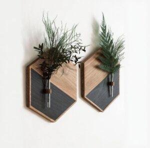 2 Pcs MDF Wooden Wall Planters in Pakistan – Stylish Indoor Greenery Décor