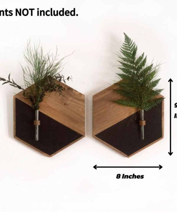 2 Pcs MDF Wooden Wall Planters in Pakistan – Stylish Indoor Greenery Décor