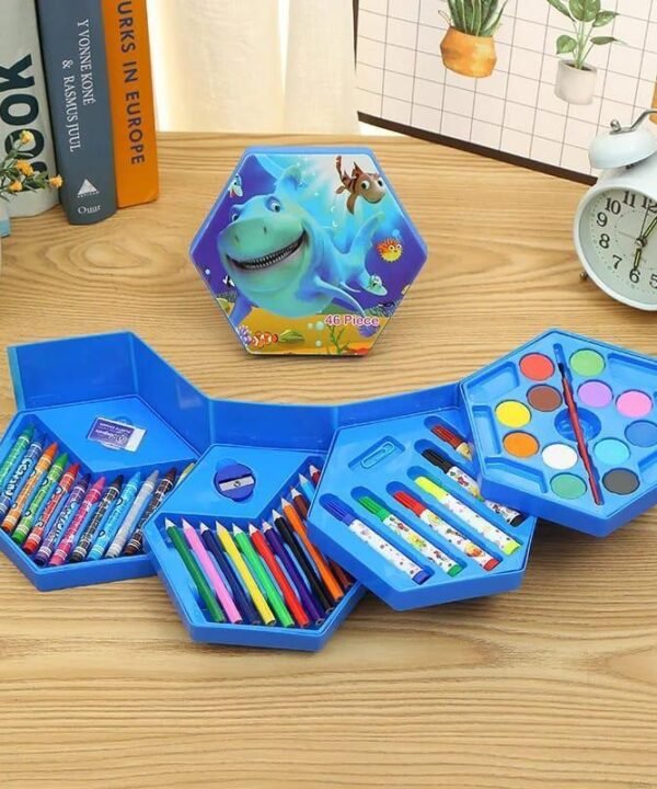46 Pcs Coloring Kit for Kids & Artists in Pakistan – Complete Drawing & Art Set