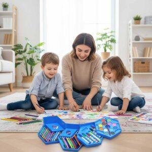 46 Pcs Coloring Kit for Kids & Artists in Pakistan – Complete Drawing & Art Set