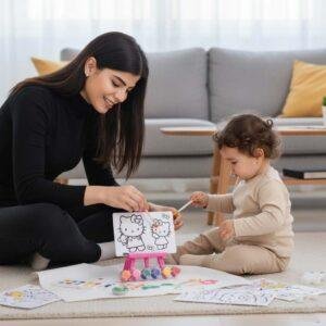 Kid’s Coloring Kit with Painting Board & Colors – Fun Learning Toy in Pakistan