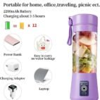 Portable Rechargeable Juicer Blender in Pakistan – 6 Blade USB Smoothie Maker 8