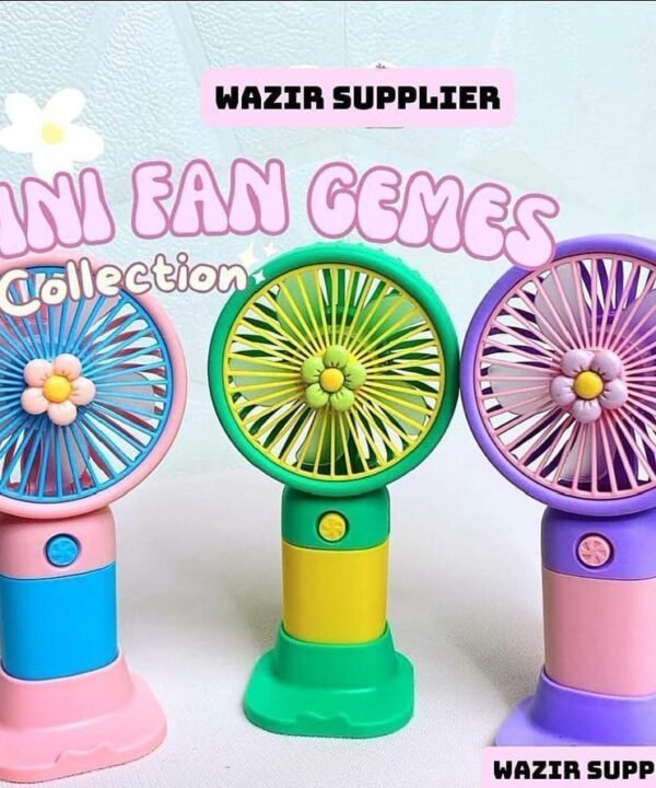 Rechargeable Flower Fan in Pakistan – Portable Handheld USB Cooling Fan