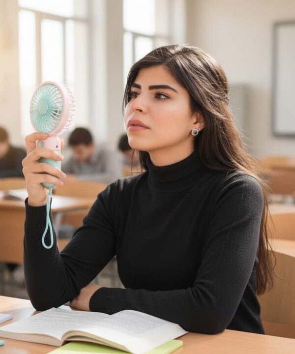 Rechargeable Flower Fan in Pakistan – Portable Handheld USB Cooling Fan