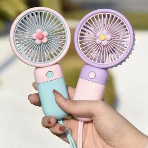 Rechargeable Flower Fan in Pakistan – Portable Handheld USB Cooling Fan