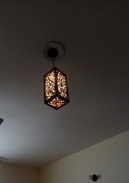 Wooden Pendant Ceiling Hanging Light Lamp in Pakistan – Modern Home Décor