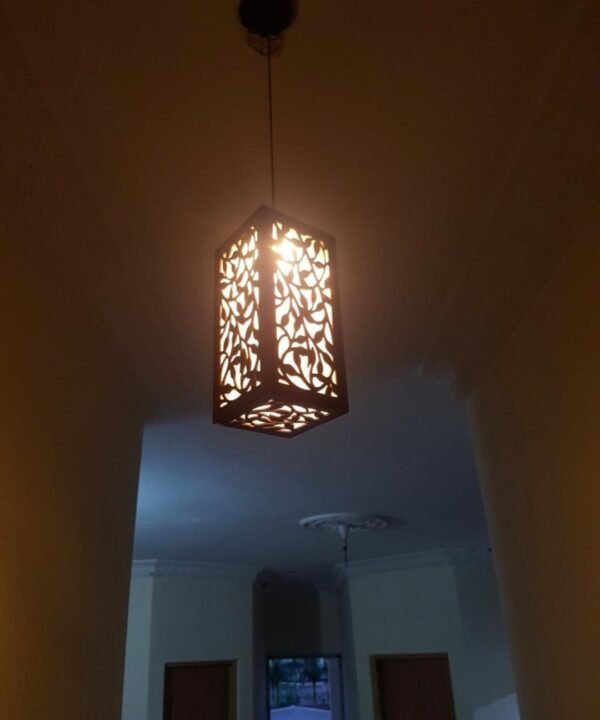 Wooden Pendant Ceiling Hanging Light Lamp in Pakistan – Modern Home Décor